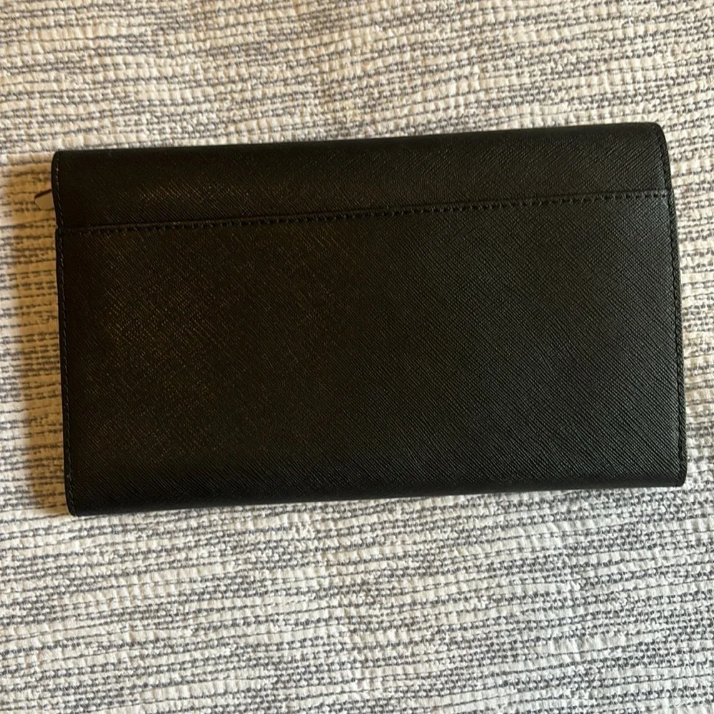 Kate Spade black clutch wallet. Pre owned